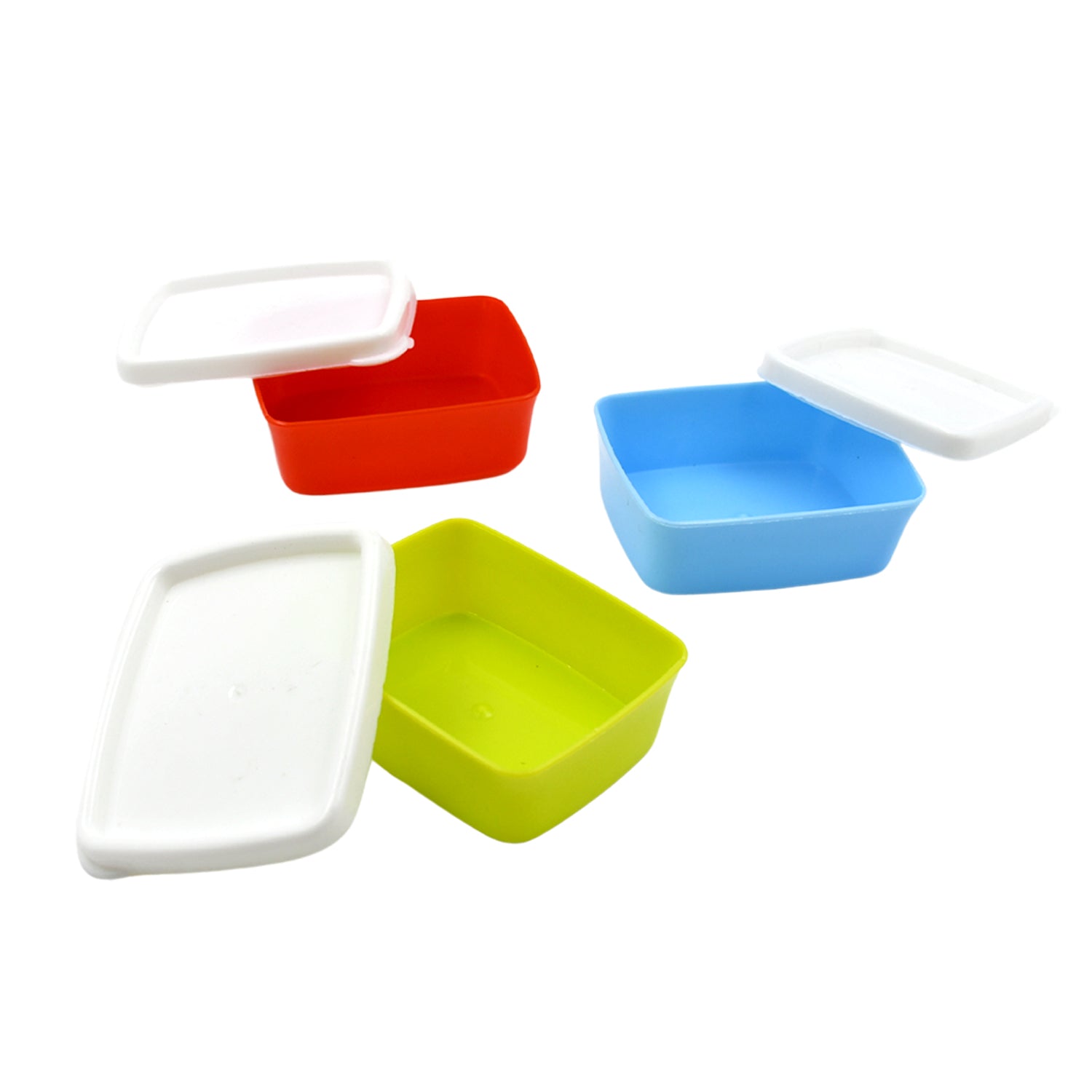 5556 Plastic Airtight Containers Set, Small Plastic Container Set, Rectangular Plastic Food, Pickle, Fridge Containers Multicolor Kitchen Storage Container (3 Pcs Set) 5556 Plastic Airtight Containers Set, Small Plastic Container Set, Rectangular Plastic Food, Pickle, Fridge Containers Multicolor Kitchen Storage Container (3 Pcs Set)